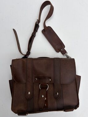 Copper River Bag Company Distressed Leather Messenger Bag